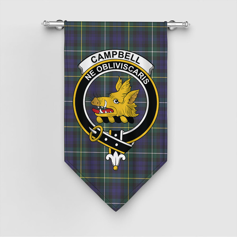 Scottish Campbell Argyll Modern Clan Tartan Gonfalon