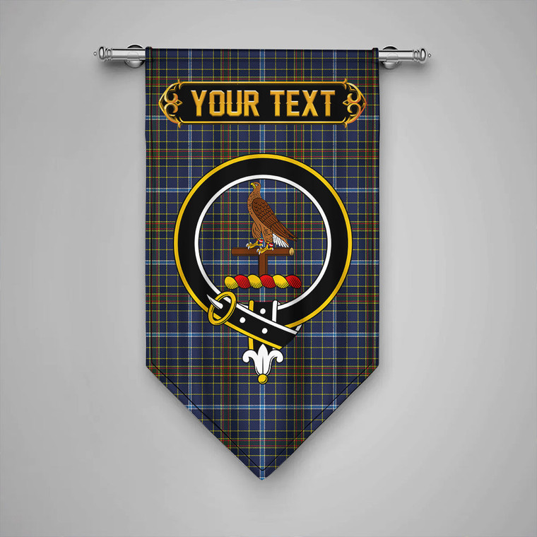 Scottish Knox Clan Crest Tartan Gonfalon Custom Personalized Tartan Plaid