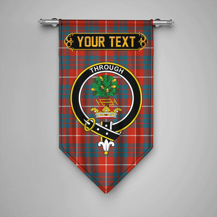 Scottish Hamilton Ancient Clan Crest Tartan Gonfalon Custom Personalized Tartan Plaid