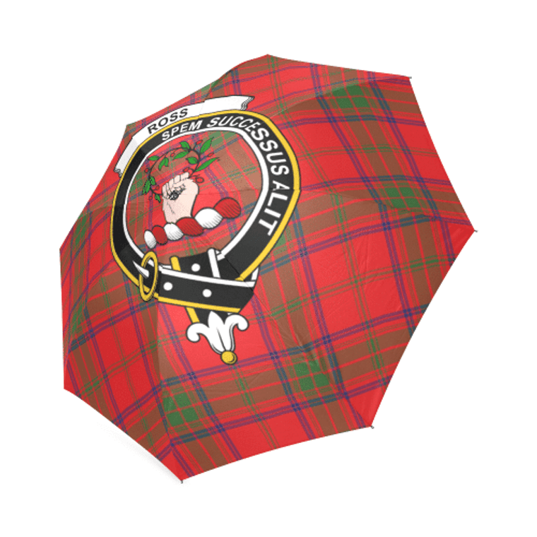 Scottish Ross Clan Crest Tartan Umbrella Tartan Plaid 1