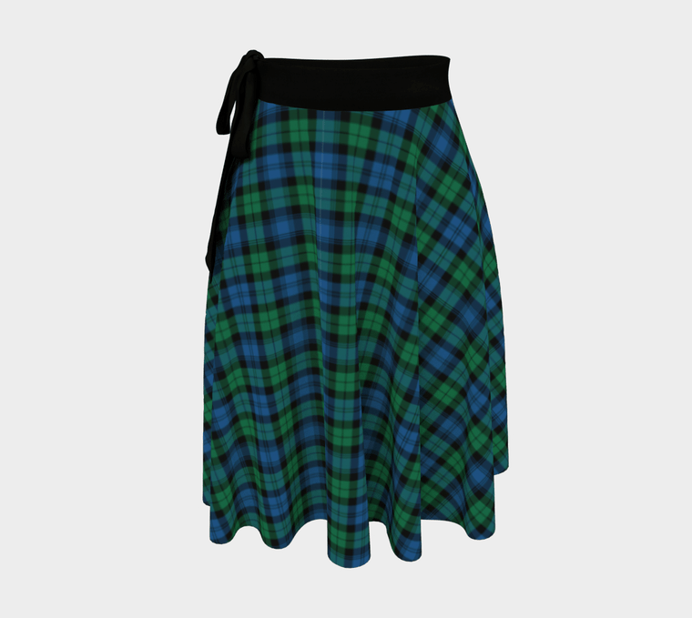 Scottish Blackwatch Ancient Clan Tartan Wrap Skirt