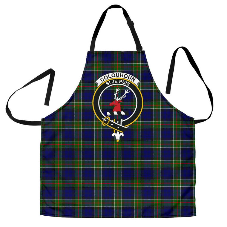Scottish Colquhoun Modern Clan Crest Tartan Apron Tartan Plaid 1