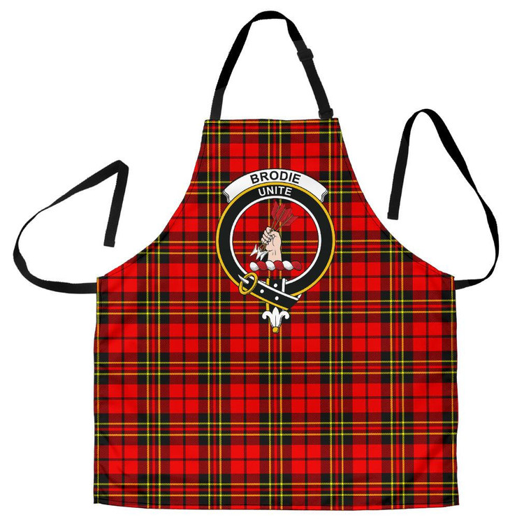 Scottish Brodie Modern Clan Crest Tartan Apron Tartan Plaid 1