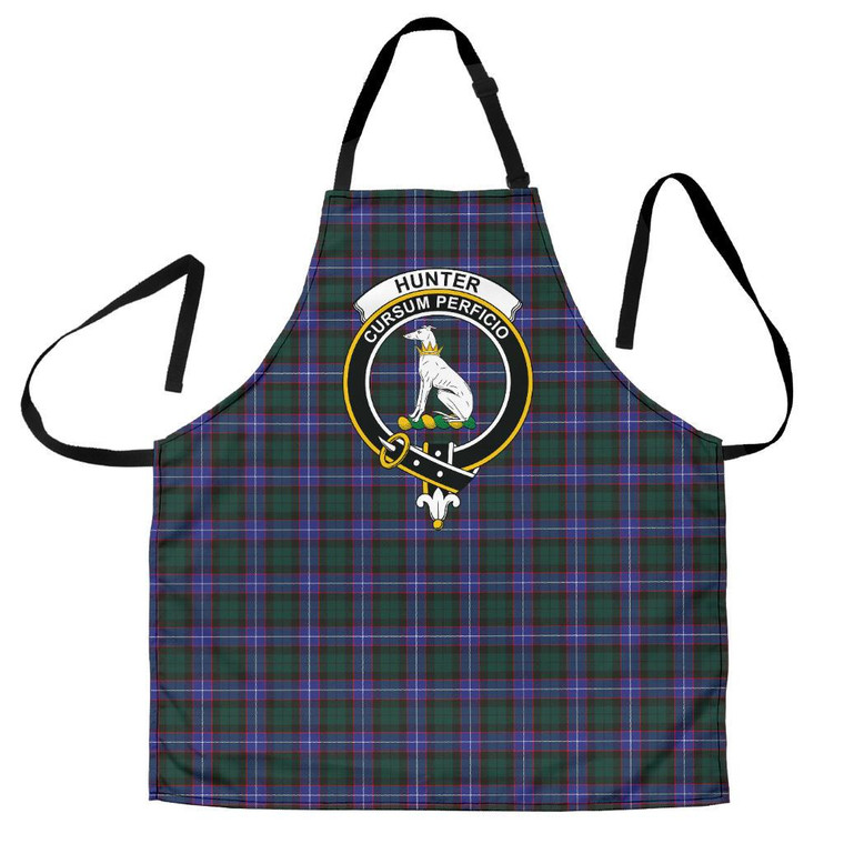 Scottish Hunter Modern Clan Crest Tartan Apron Tartan Plaid 1