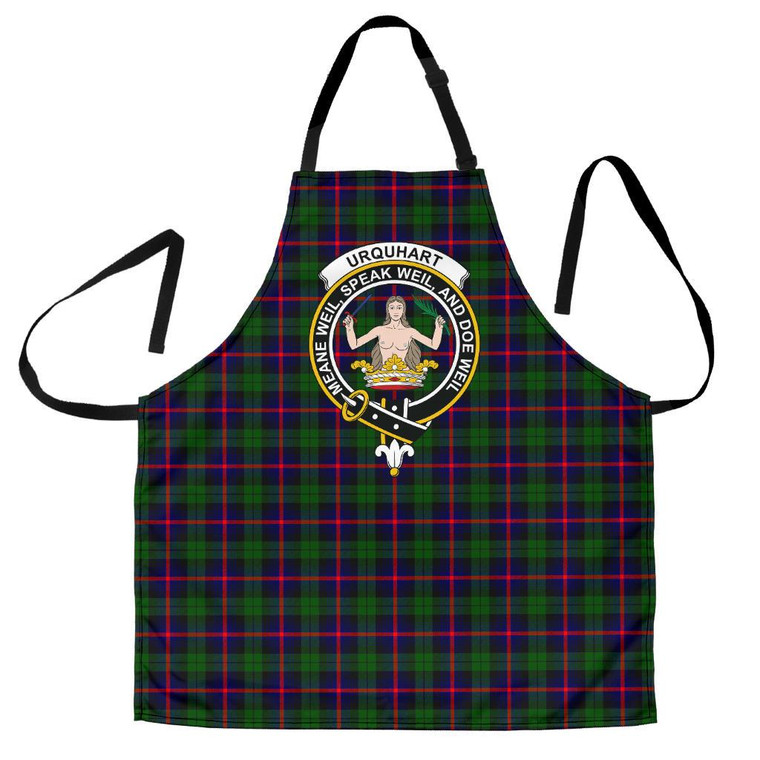 Scottish Urquhart Modern Clan Crest Tartan Apron Tartan Plaid 1