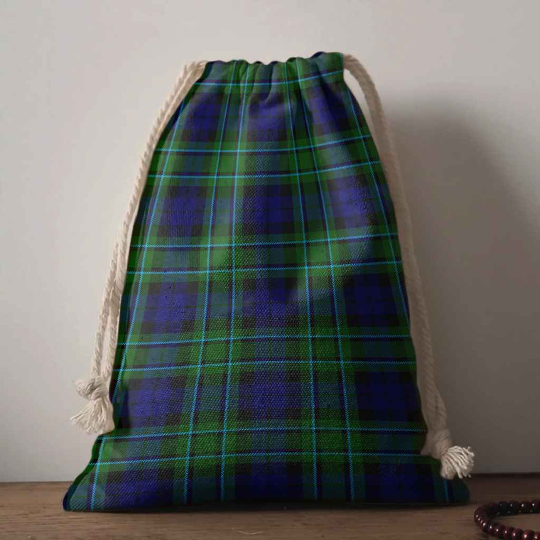 Scottish MacCallum Modern Clan Tartan Drawstring Bag Tartan Plaid 1