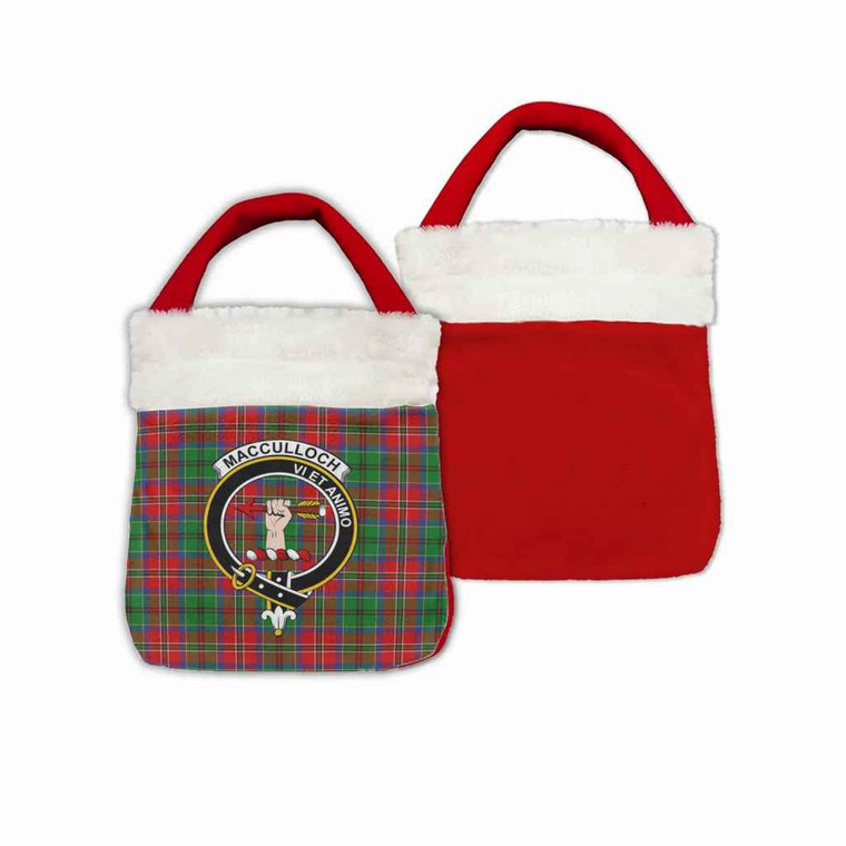 Scottish MacCulloch (McCulloch) Clan Crest Tartan Christmas Reticule Bag Tartan Plaid 1