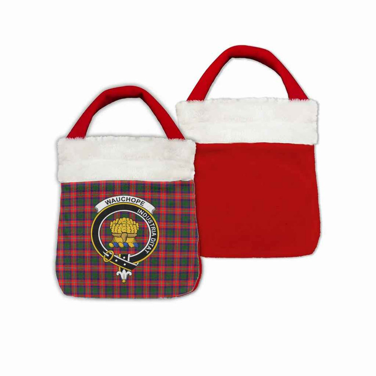 Scottish Wauchope (or Waugh) Clan Crest Tartan Christmas Reticule Bag Tartan Plaid 1