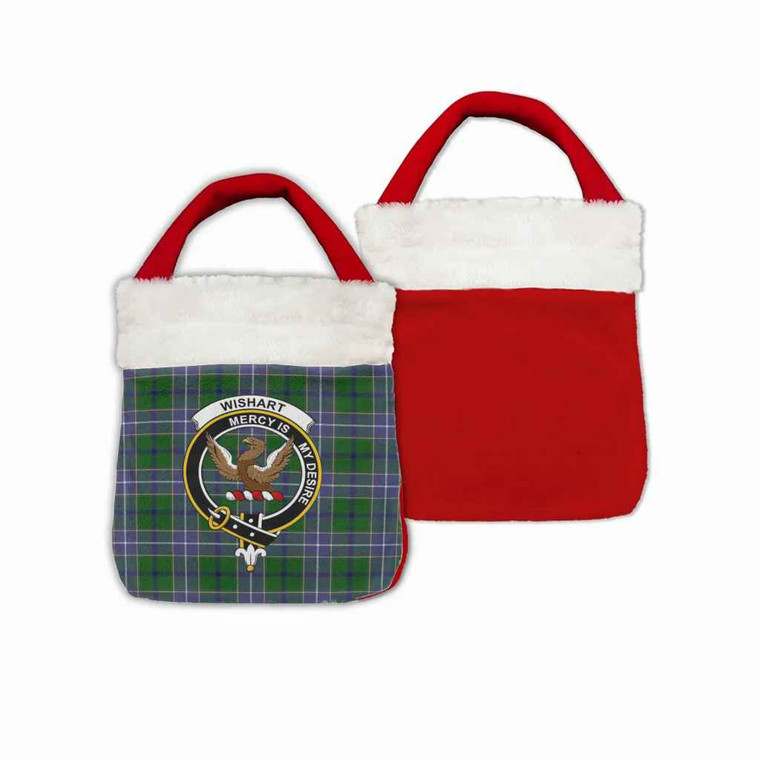 Scottish Wishart Clan Crest Tartan Christmas Reticule Bag Tartan Plaid 1