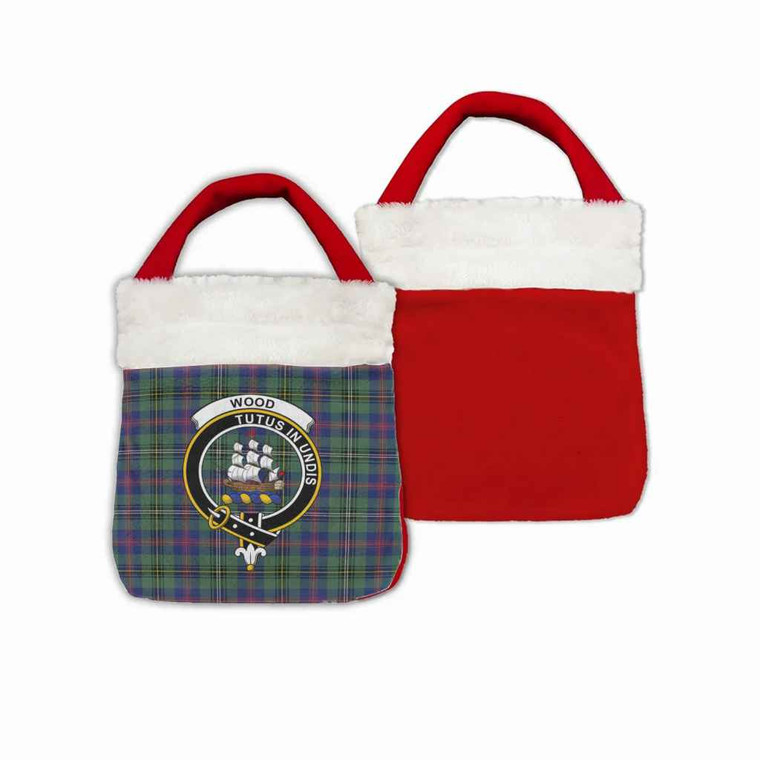 Scottish Wood Clan Crest Tartan Christmas Reticule Bag Tartan Plaid 1