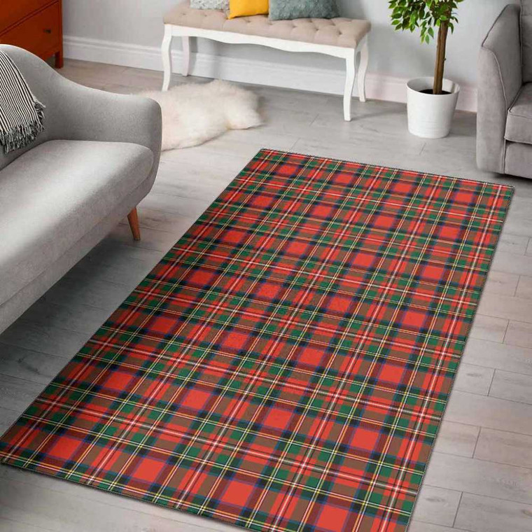 Scottish Stewart Royal Modern Clan Tartan Area Rug Tartan Plaid 1