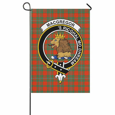 Scottish MacGregor Clan Crest Tartan Garden Flag