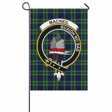 Scottish MacNeil of Colonsay Clan Crest Tartan Garden Flag