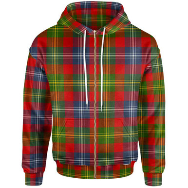 Scottish Forrester Clan Tartan Zip-Up Hoodie