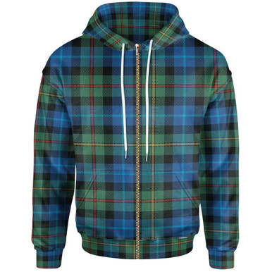 Scottish Smith Ancient Clan Tartan Zip-Up Hoodie