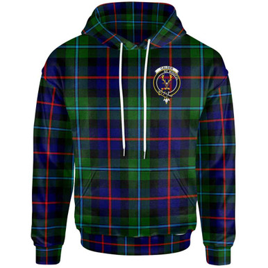 Scottish Calder Clan Crest Tartan Hoodie