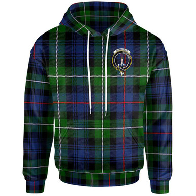 Scottish Kirkpatrick Clan Crest Tartan Hoodie