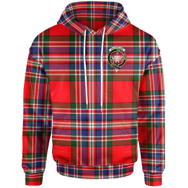 Scottish MacFarlane Clan Crest Tartan Hoodie