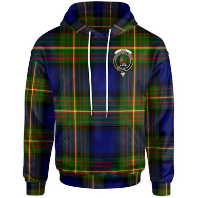 Scottish Muir Clan Crest Tartan Hoodie