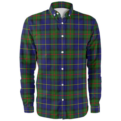 Scottish MacLeod of Harris Modern Clan Tartan Long Sleeve Shirt