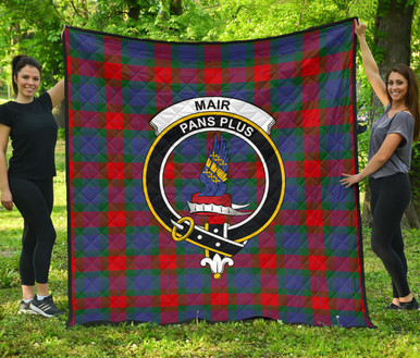 Scottish Mar Clan Crest Tartan Quilt