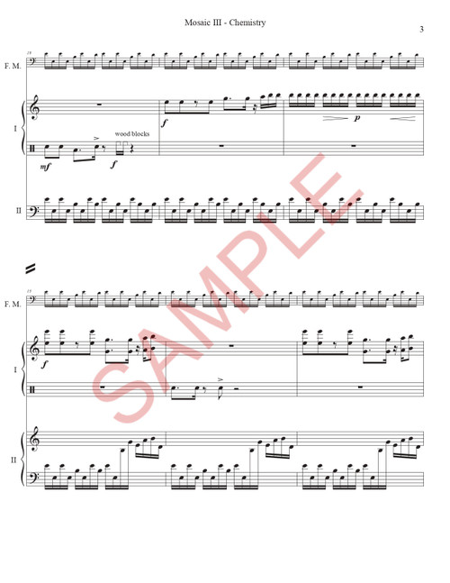 Hubbell, Nicholas - Mosaic III - Chemistry for two percussionists and fixed media
