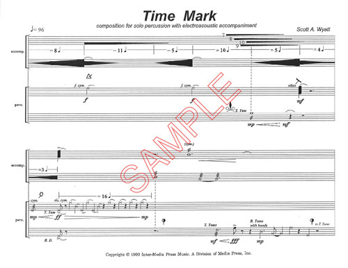 Wyatt, Scott - Time Mark, for solo percussion and CD (Digital Download)