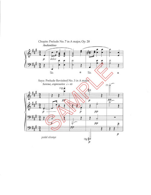 Saya, Mark- 7 Preludes Revisited, for solo piano (Digital Download)