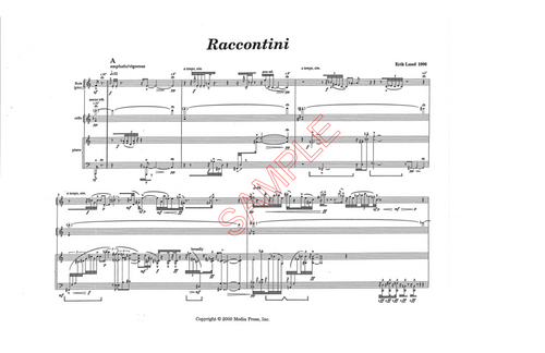 Lund, Erik- Raccontini, for flute/piccolo, cello, and piano (Digital Download)