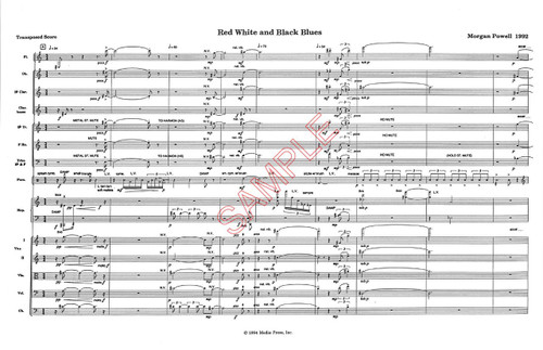 Powell, Morgan- Red White and Black Blues, for chamber orchestra (Digital Download)