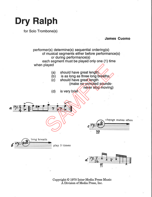 Cuomo, James- Dry Ralph, for trombone (3) 