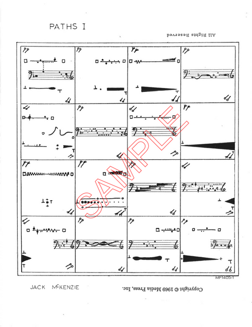 McKenzie, Jack- Paths I, for solo percussion