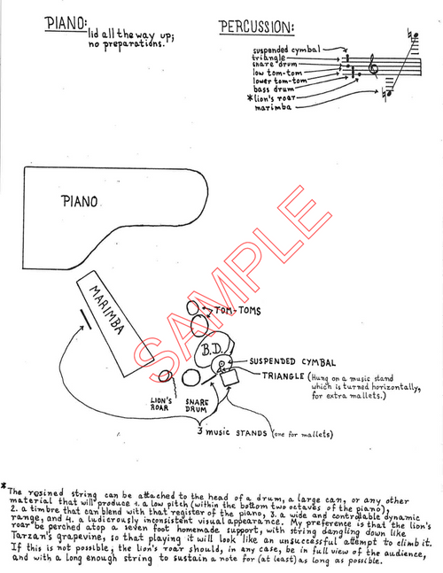 DeFotis, William- Variation for piano and percussion