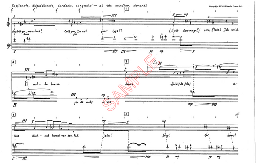 Kowalski, Michael- hors d'ouevres, for soprano and trombone