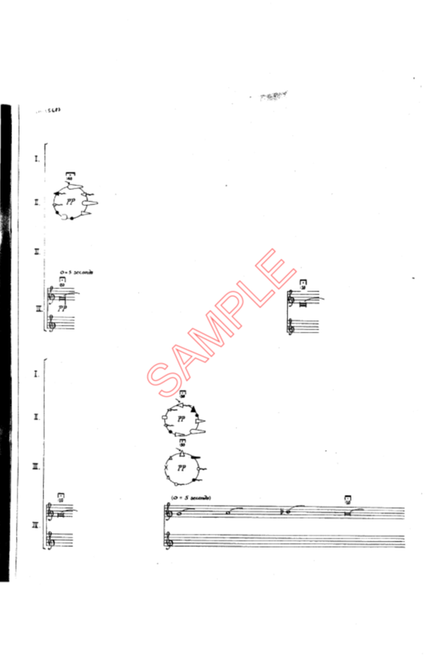 Farren, Martin- Musica Tridentina, for percussion quartet or trio with tape (Digital Download)