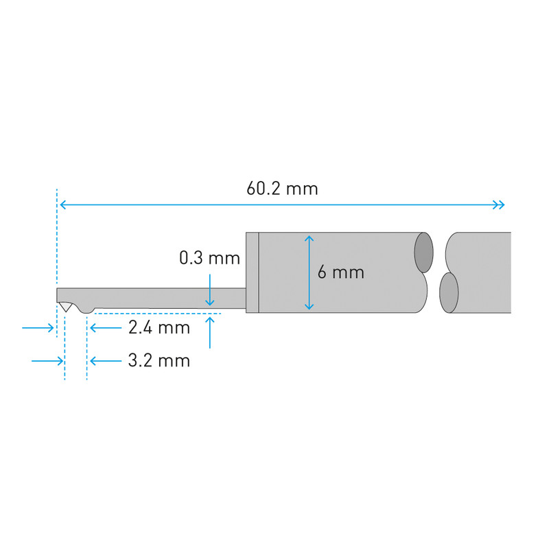 Small Bore Pick-up (2 µm, 80 µin tip radius)
