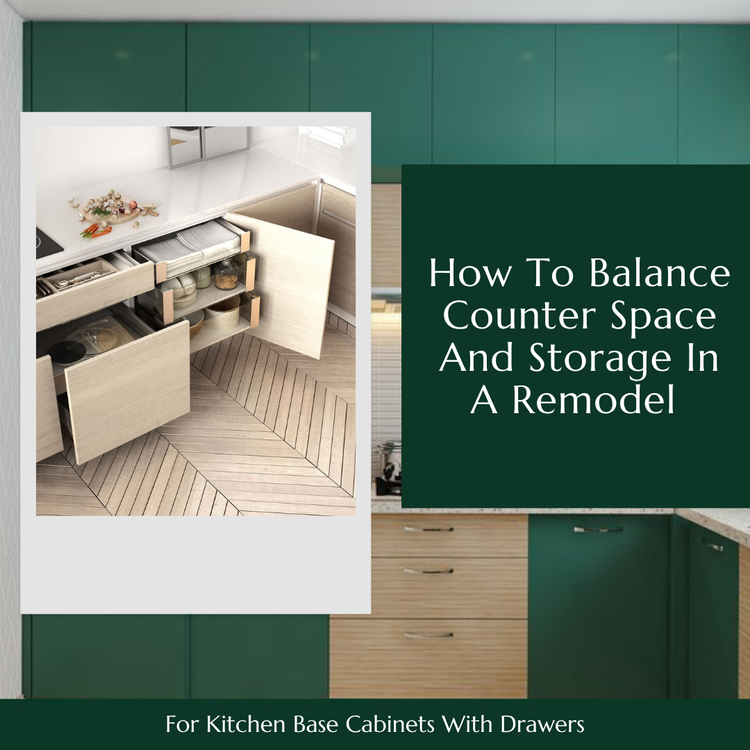 How To Balance Counter Space And Storage In A Remodel For Kitchen Base Cabinets With Drawers How To Balance Counter Space And Storage In A Remodel For Kitchen Base Cabinets With Drawers