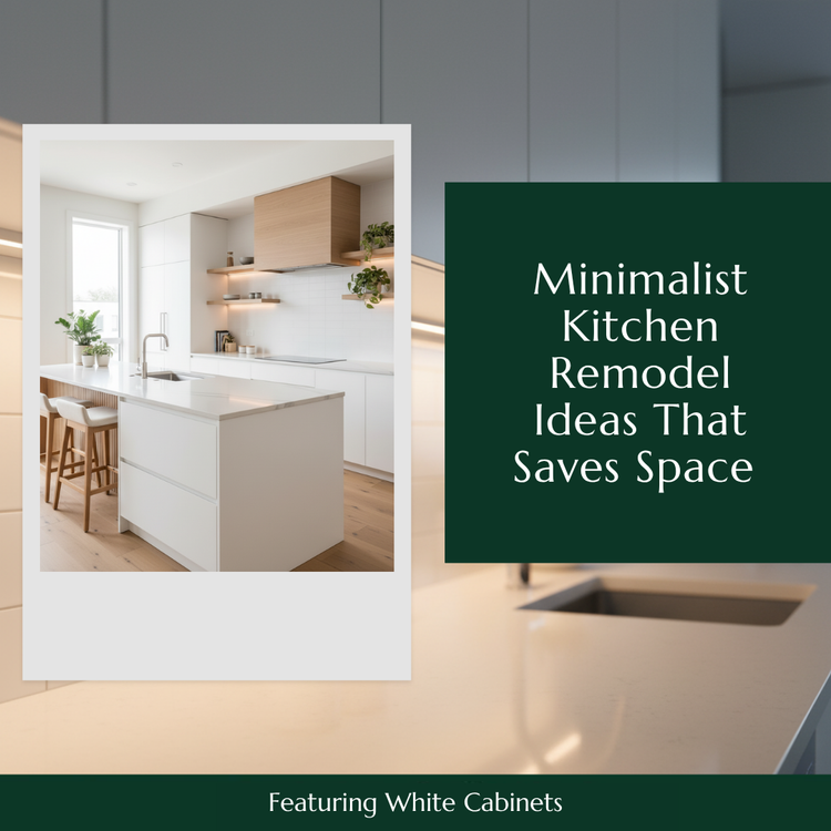 Minimalist Kitchen Remodel Ideas That Save Space Featuring White Cabinets