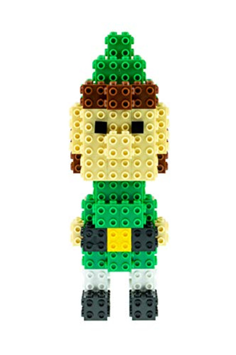 Strictly Briks - Building Bricks and Blocks Set - 3D Briks Christmas Elf - 100% Compatible with All Major Brick Brands - 70 Pieces