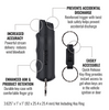 Pepper Spray with Quick Release Key Ring