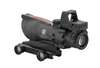 ACOG 4x32 BAC Riflescope w/ Trijicon RMR | .223 BDC Red Chevron Reticle, Thumbscrew Mount, LED 3.25 MOA Red Dot RMR Type 2