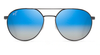 WATERFRONT Sunglasses | Dual Mirror Blue to Silver Lens