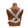 White Reflective Motorcycle Cross Straps