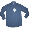 Long Sleeve Zippered Polyester Shirt | French Blue