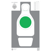 Target | “GREEN CIRCLE Q” on Heavy Cardstock Paper  | 200 / Case