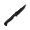 Krypteia S Fixed Blade 4 Inch Plain Socom Black Drop Point