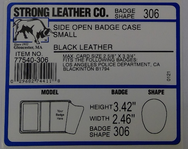 Genuine Leather CHP Badge Wallet For Men - California Highway Patrol Officer Gear