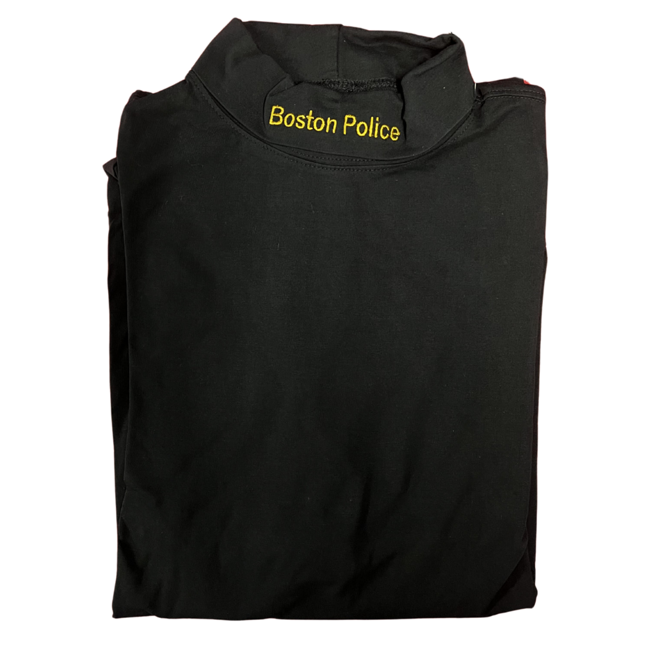 Boston Police Embroidered Turtleneck | GOLD