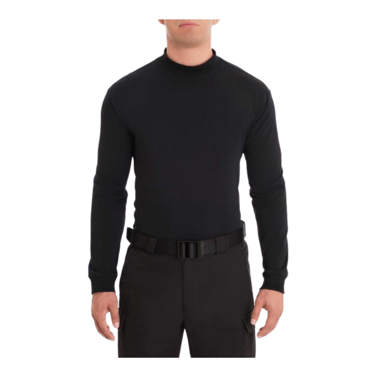 Boston Police Embroidered Mock Turtleneck | SILVER