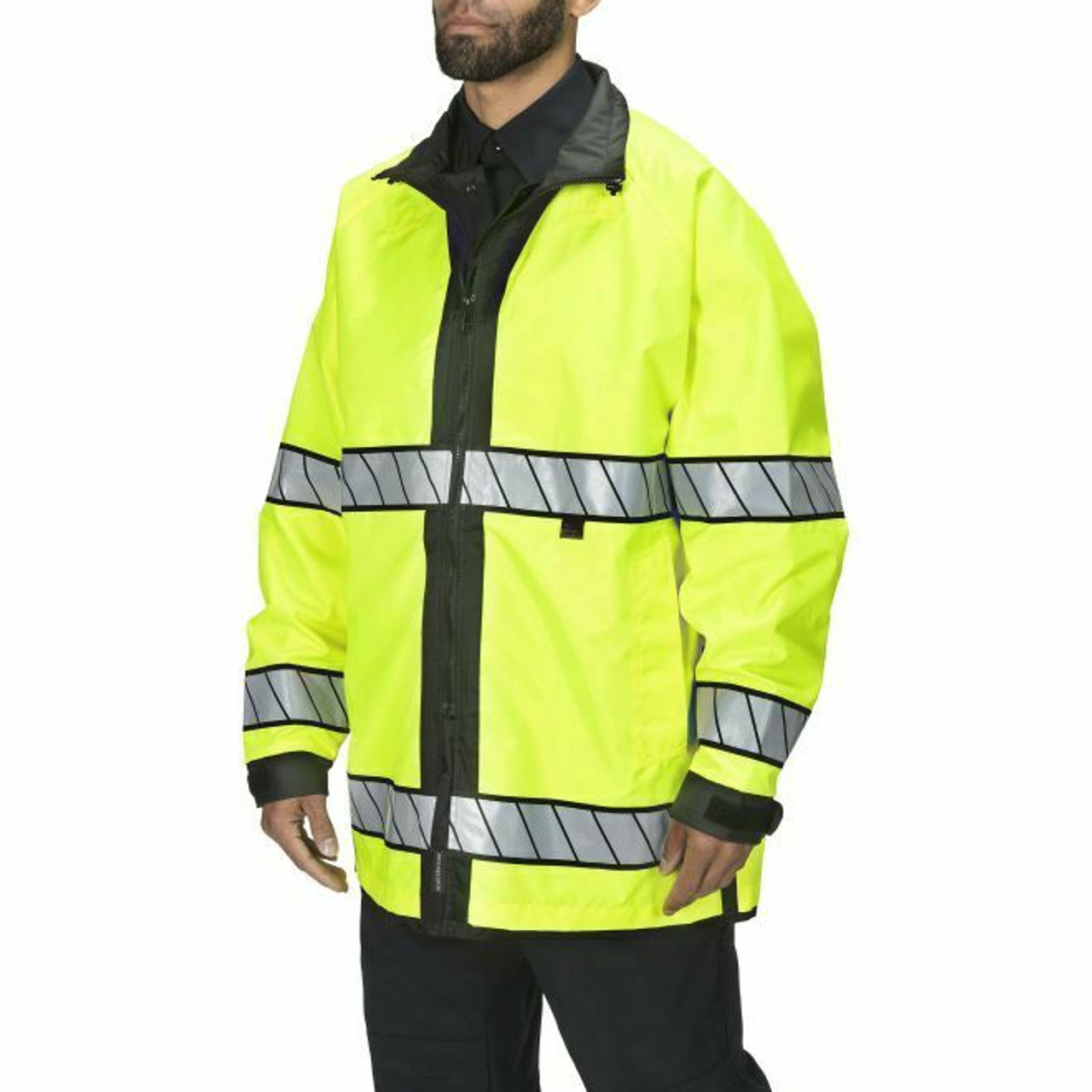 Blauer B.DRY Reversible Rain Jacket with Boston Police Specs